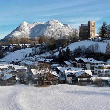 Mit Sonnigen Balkon Und Berg Blick Im Allgaeu Apartment