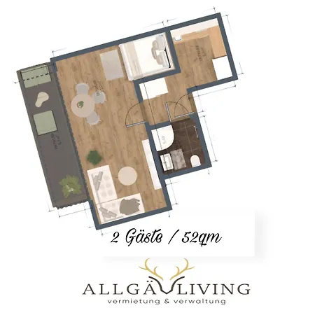 Apartamento Allgaeu Living L Bergblick - Sonthofen Im Allgaeu - Zentrum - Balkon - Parkplatz